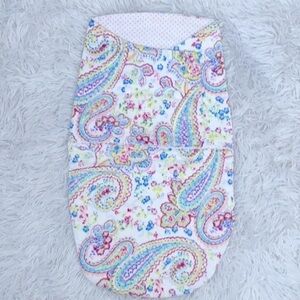 Handmade flannel new born baby swaddle